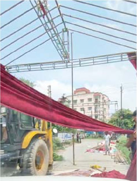 पांडालों के लिए दे रखे हैं आर्डर, घर, दुकान, कार्यालय और उद्योग के लिए भी लाए जाएंगे बप्पा बीच रोड पर बने गणेश पांडाल