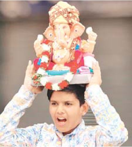 आंकड़ावाले गणेशजी के हो रहे हैं दर्शन