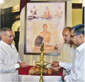 चित्र अनावरण और दीप प्रज्ज्वलन