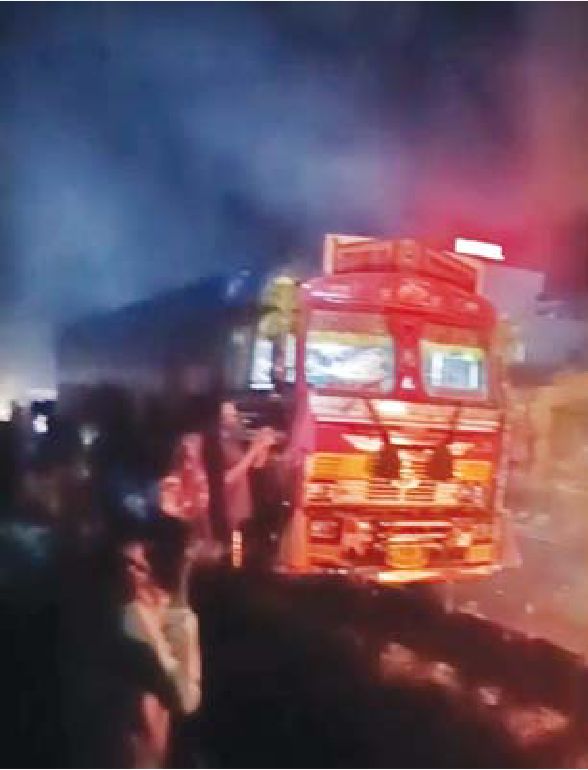 ट्रक ने ली बाइक सवार किसान की जान